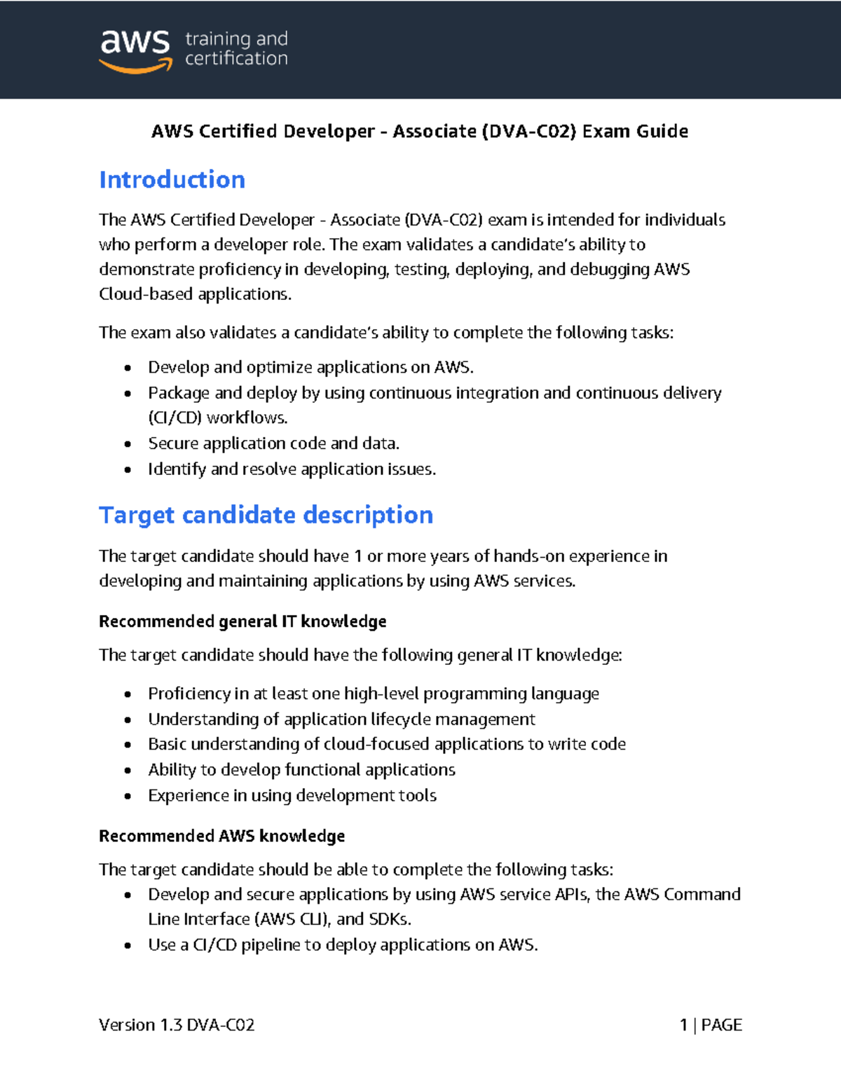 AWS Certified Developer Associate Exam Guide: Key Concepts and Tasks ...