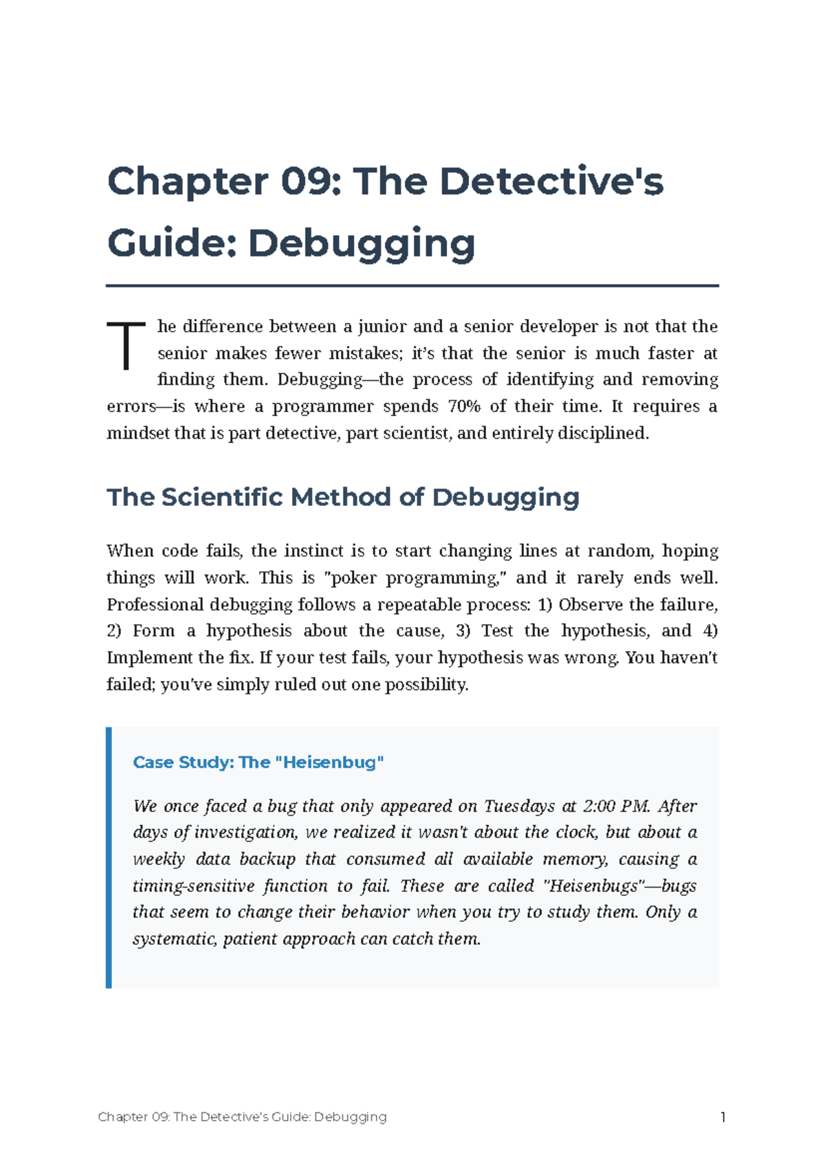 Chapter 09: The Guide to Debugging Techniques - Studocu