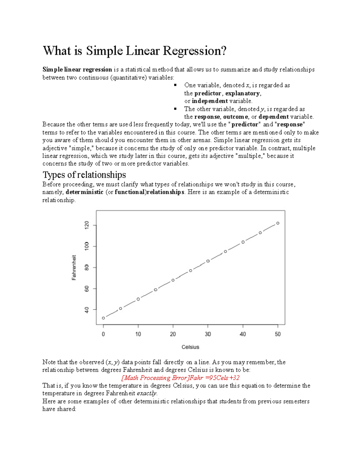 Linear reg - STATISTICS - What is Simple Linear Regression? Simple ...