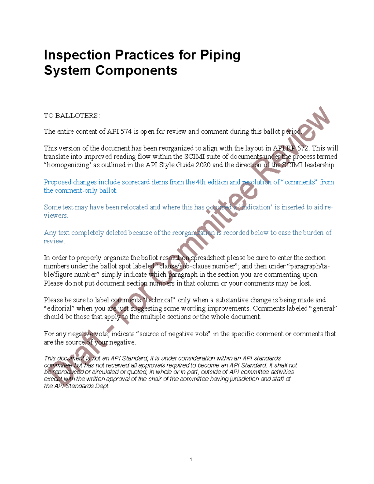 API 574: Inspection Practices for Piping System Components - December ...