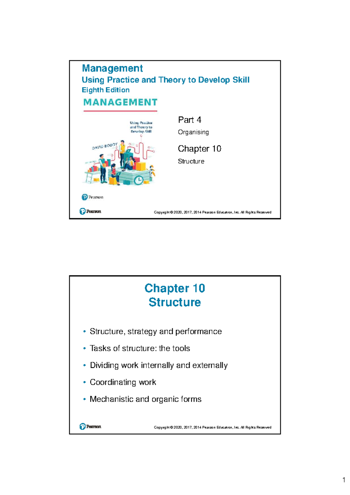 Management Chapter 10: Structure Overview - Studocu