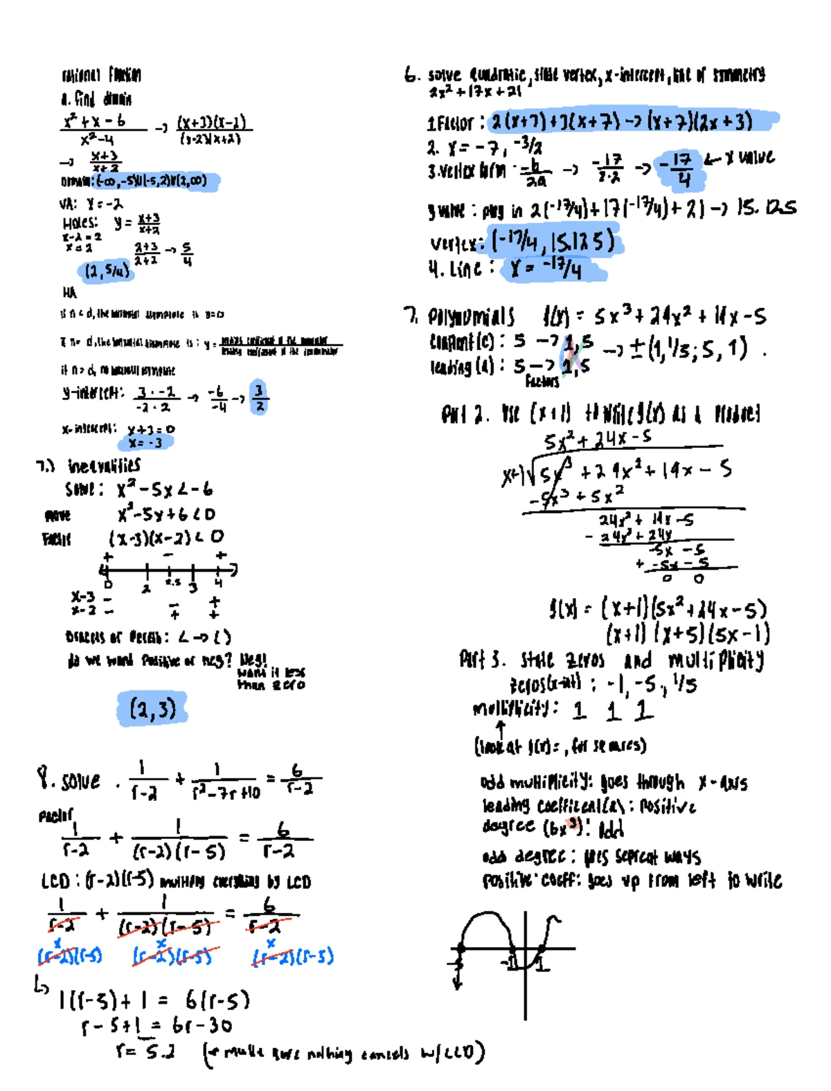 College Algebra Final Study Guide - The sum of two numbers is 68. One ...