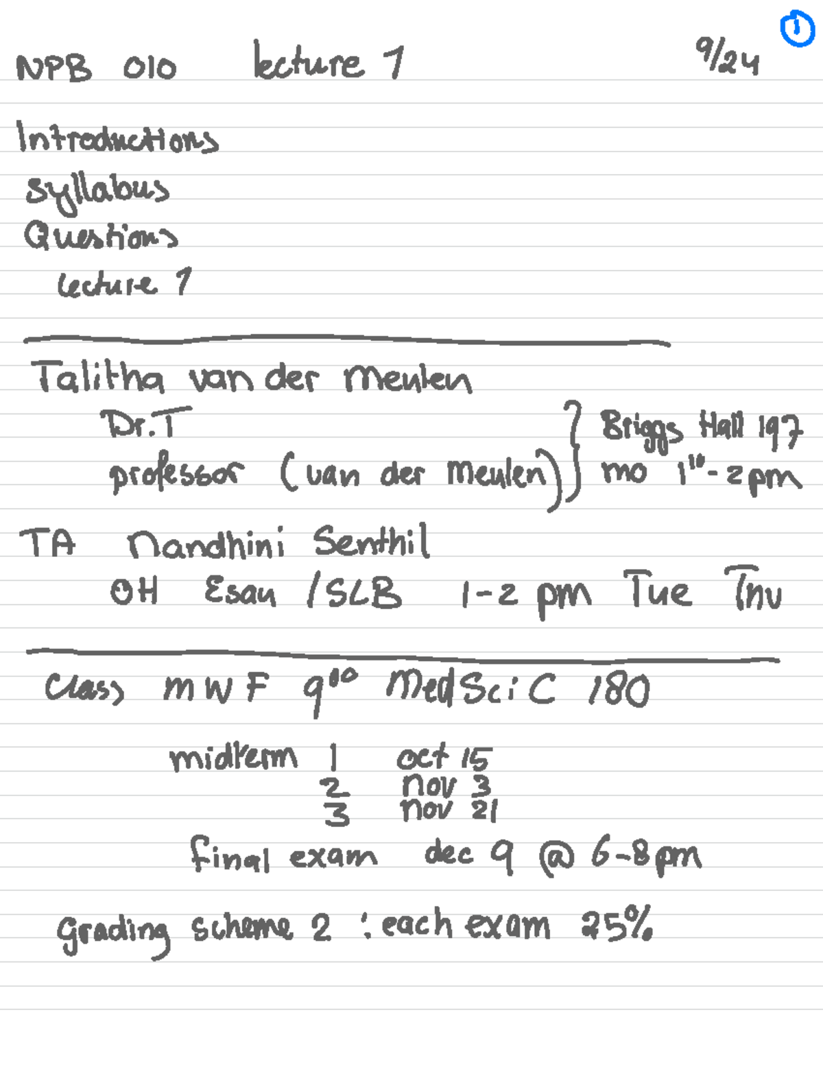 Elemental Human Physiology Lecture 7 Notes (Medscic 180) - Studocu