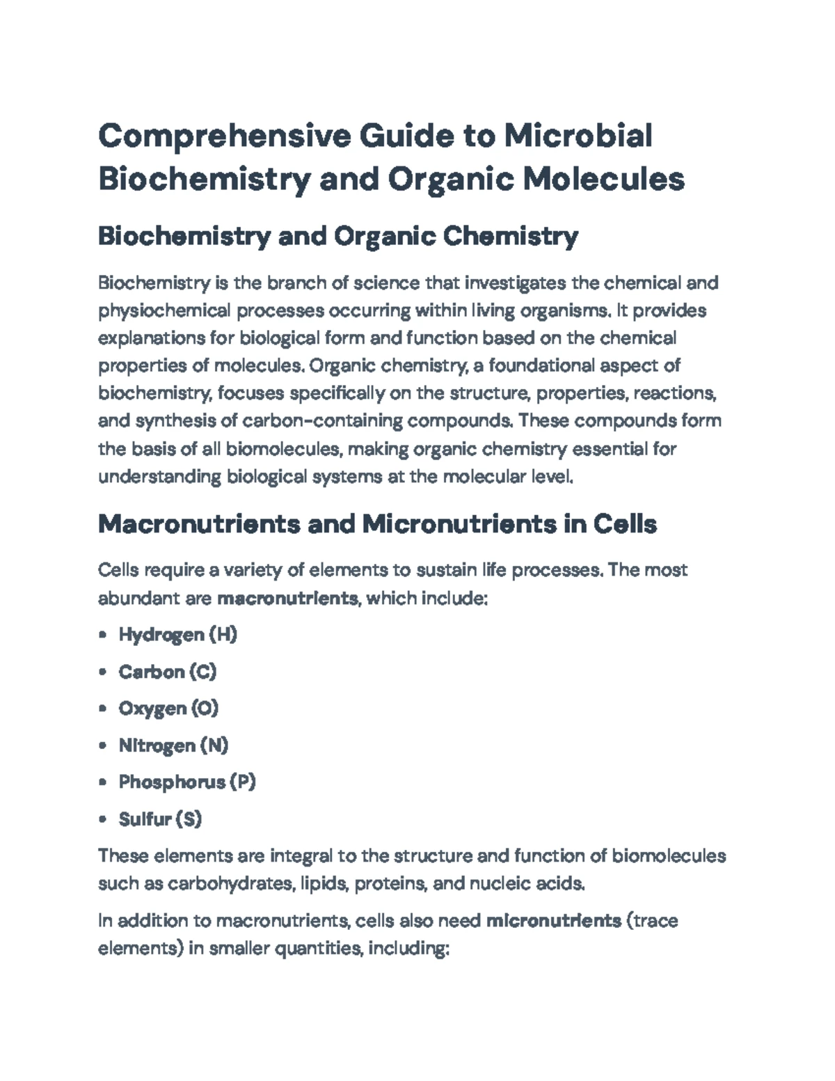 Comprehensive Study Guide: Cell Structure, Function & Microbial ...