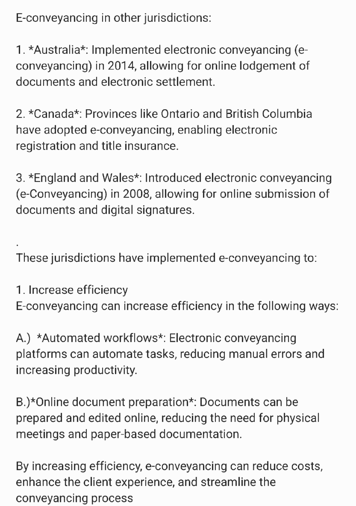 E-Conveyancing in Other Jurisdictions: Efficiency & Security Insights ...