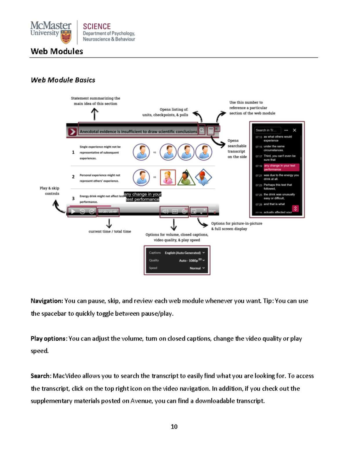 Psych 101 Web Module Guide: Basics, Navigation & Integrity Policies ...