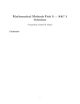 Mathematical Methods- Unit 3 - Grade: 12 - Victorian Certificate of ...