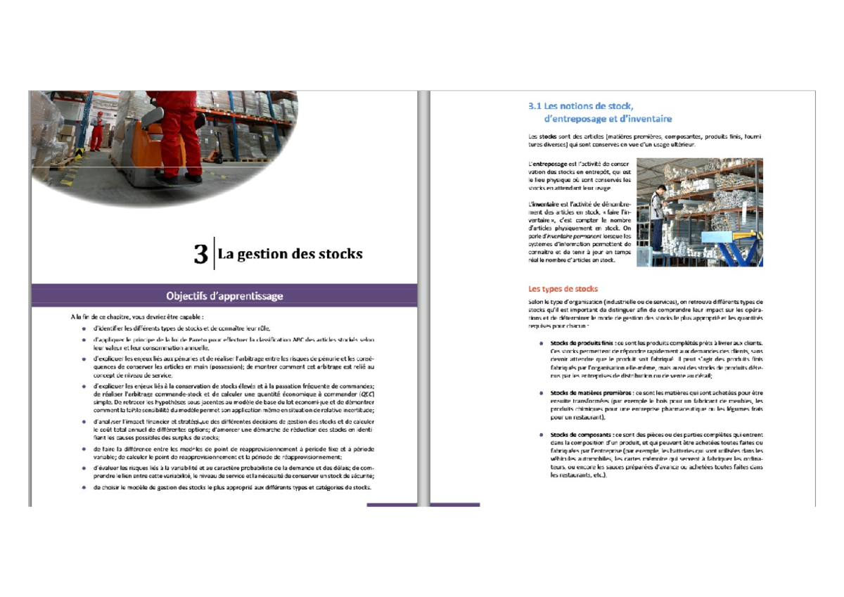 Gestion des Stocks : Concepts et Méthodes (Cours 3.1) - Studocu