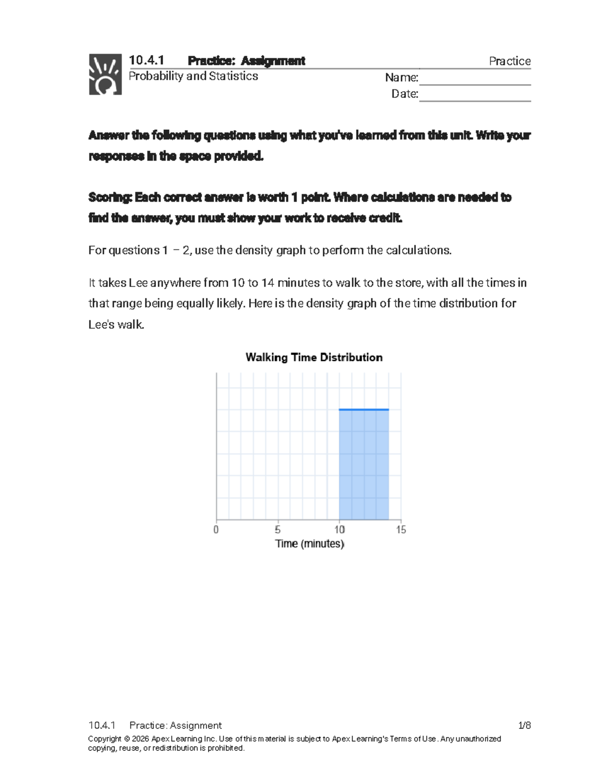 10.4.1 Practice: Probability & Statistics Assignment Guide - Studocu