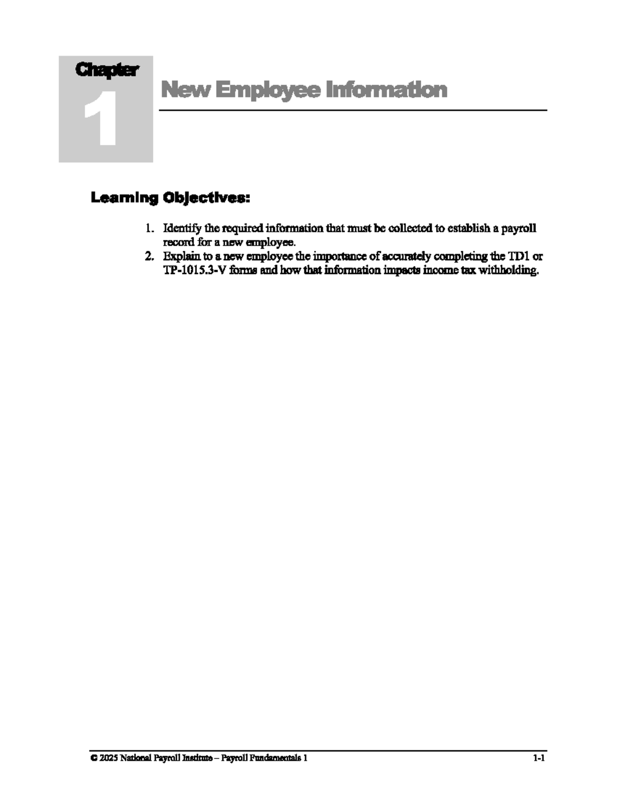Payroll Fundamentals I: New Employee Information - Studocu