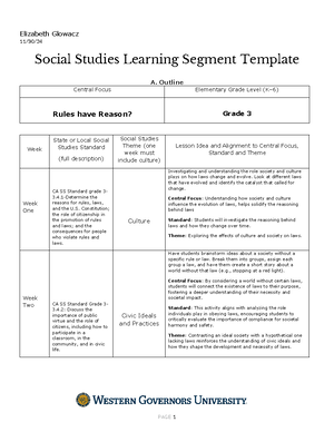 C108 Task 1 - Passed - WGU 5E Lesson Plan Template General Information ...