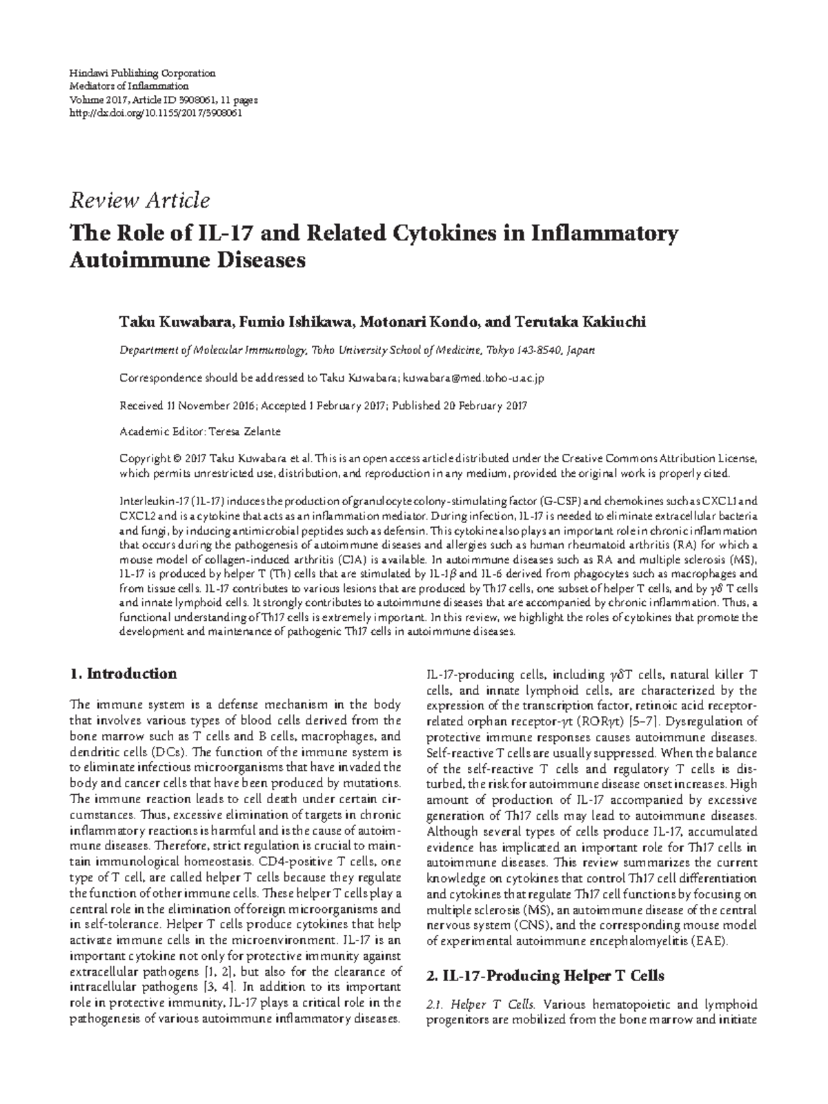 The Role of IL-17 and Cytokine Dynamics in Autoimmune Diseases - Studocu