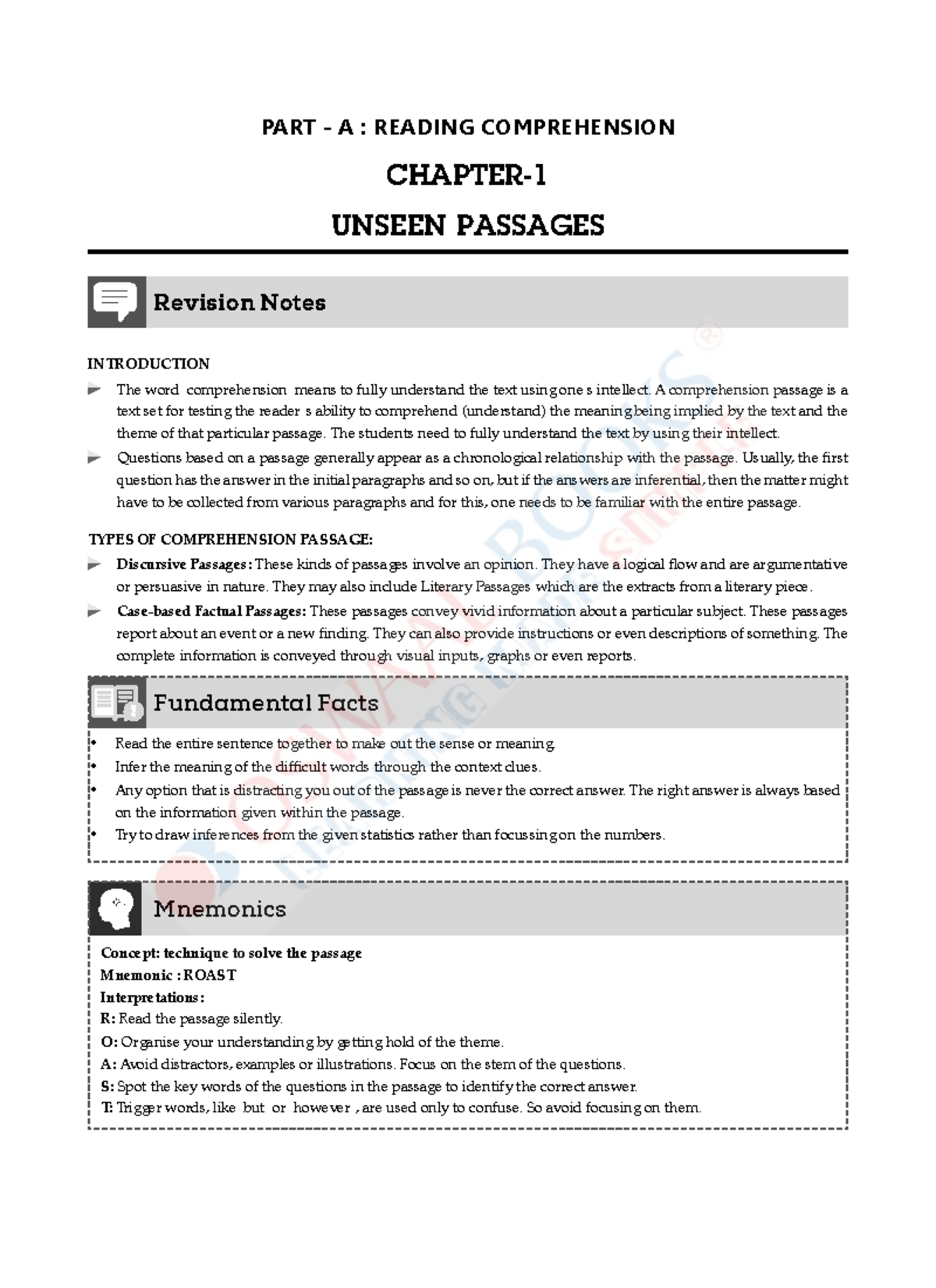 Oswaal CBSE Class 12 English Core Revision Notes For 2023 Exam - PART ...