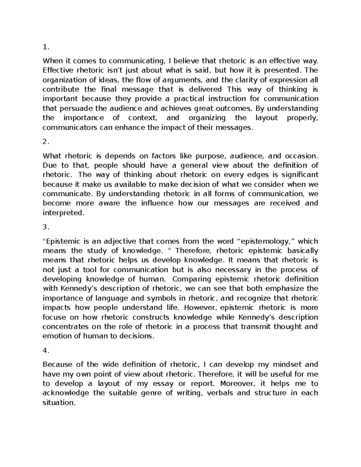Rhetoric Overview: Key Concepts and Communication Strategies - Studocu