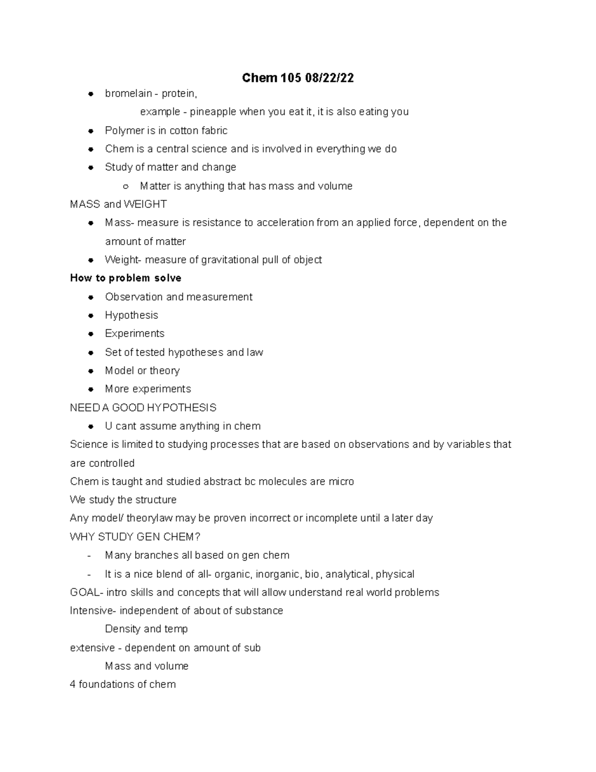 Chapter 1 - General Chemistry 105: Fundamentals and Concepts - Studocu
