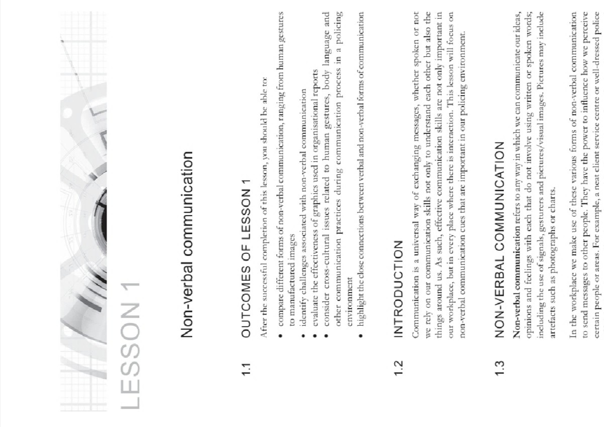 COMM 101: Lesson 1 - Non-Verbal Communication Insights and Challenges ...