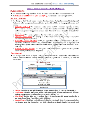 M3 ch21 - notes - BCS502 COMPUTER NETWORKS Prof. Parthasarathy P V (M ...