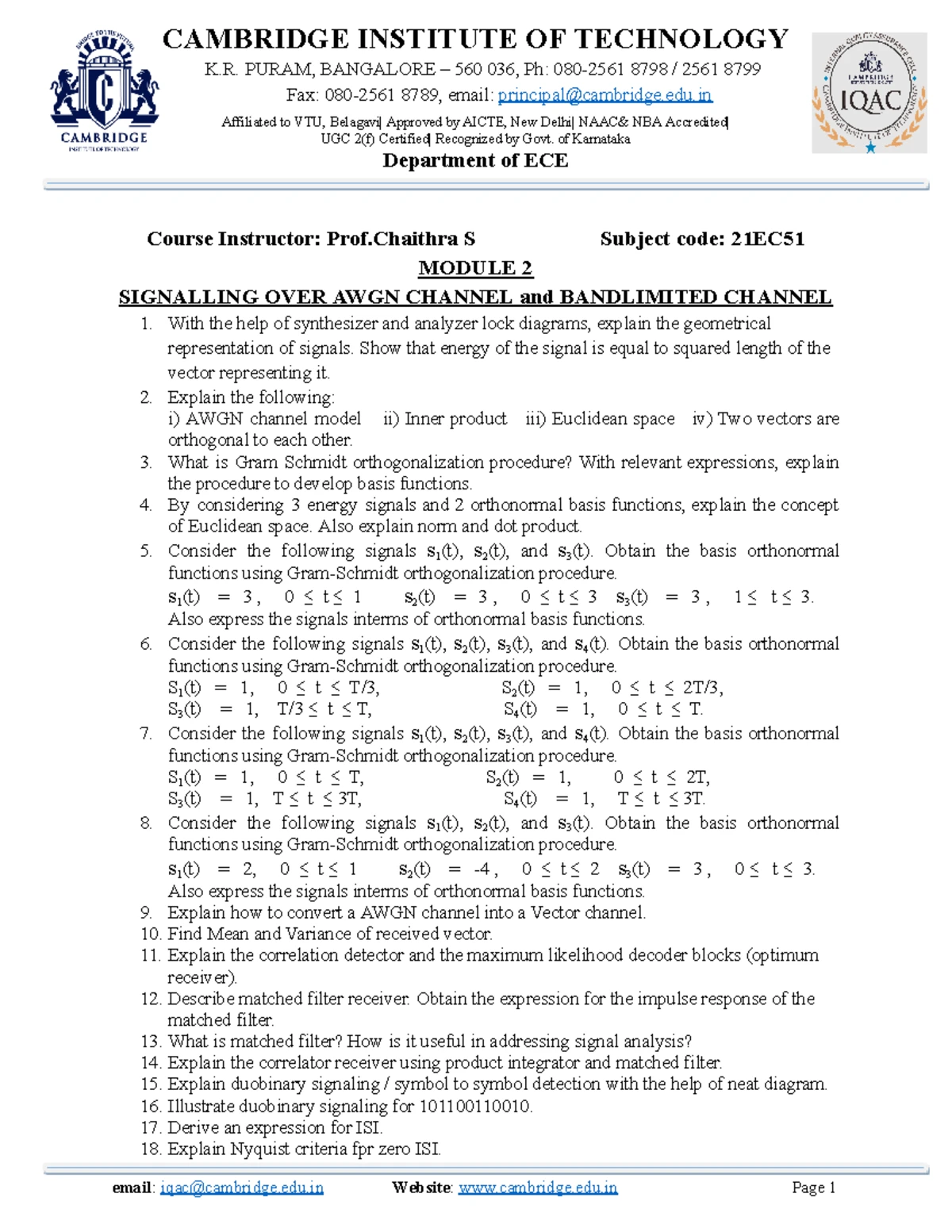 Satellite communication sjbit notes - Satellite Communication Subject ...