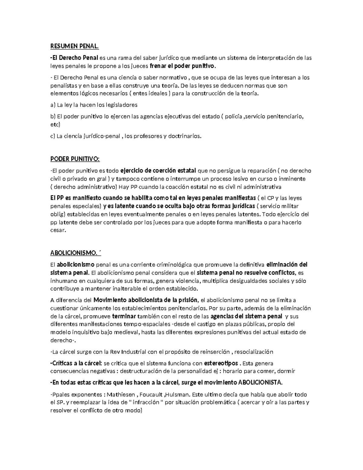 Resumen de Derecho Penal (D.PEN) - Teorías y Principios Clave - Studocu