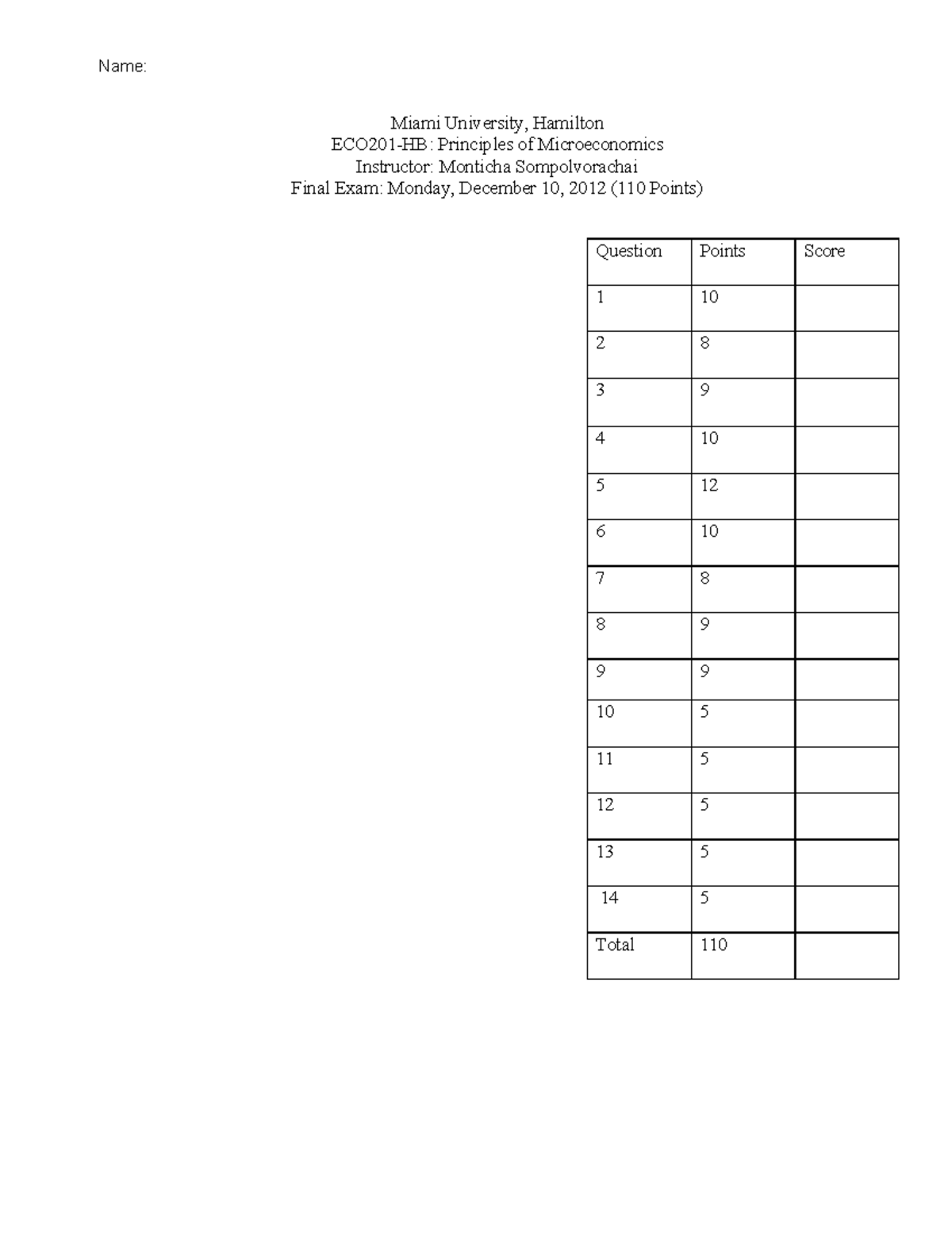 ECO201-HB Final Exam Answer Key - Principles of Microeconomics - Studocu