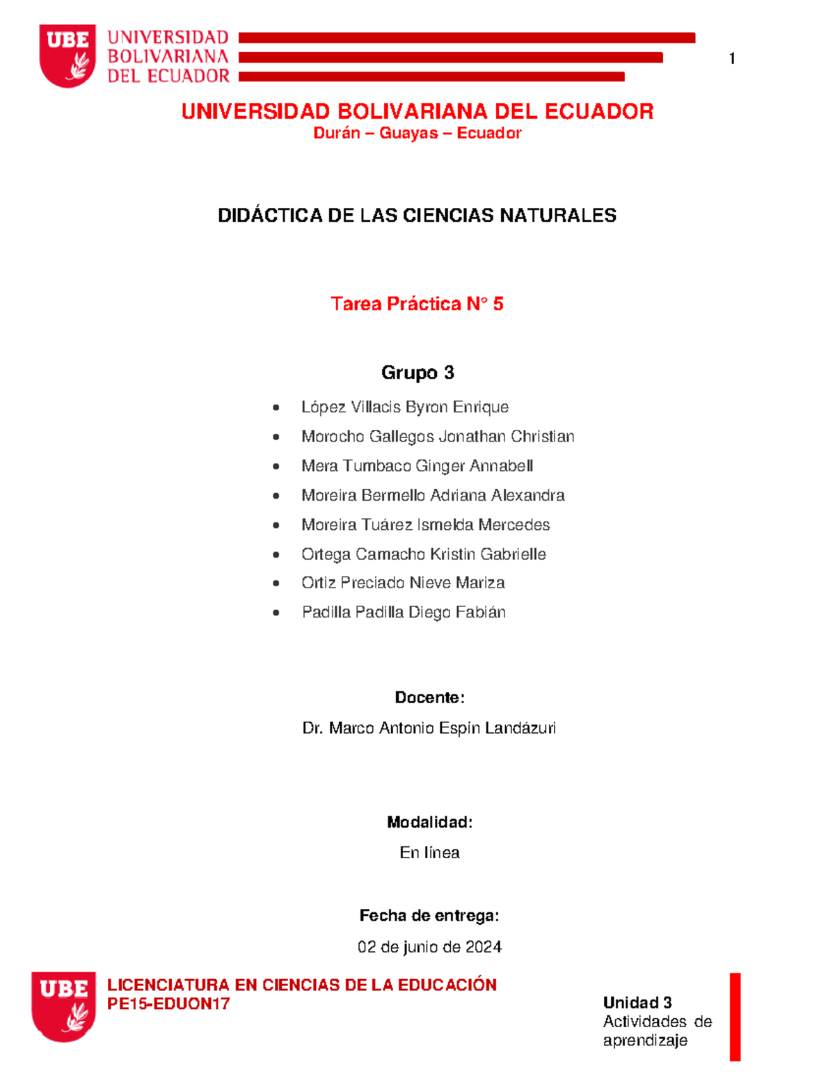Tarea Práctica N° 5 - Recursos Didácticos en Ciencias Naturales (PE15 ...