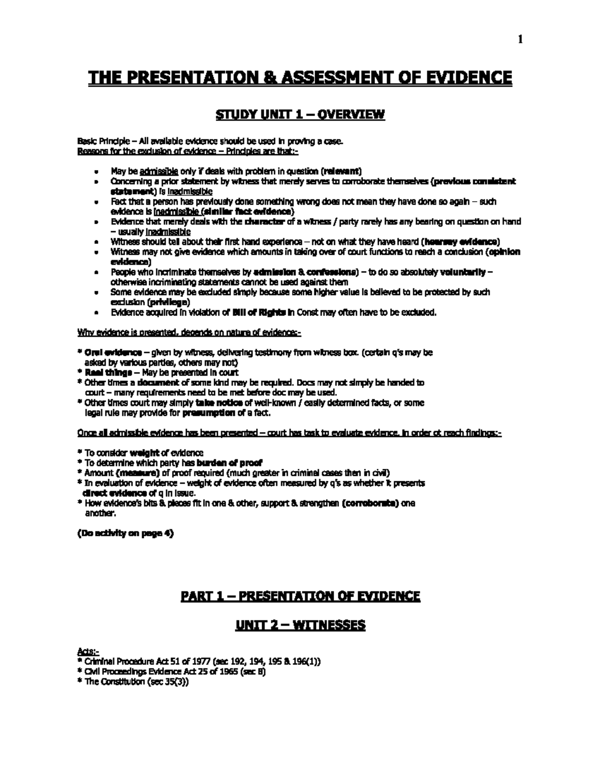 LEV3701 Overview and Key Concepts Summarised Notes - Studocu