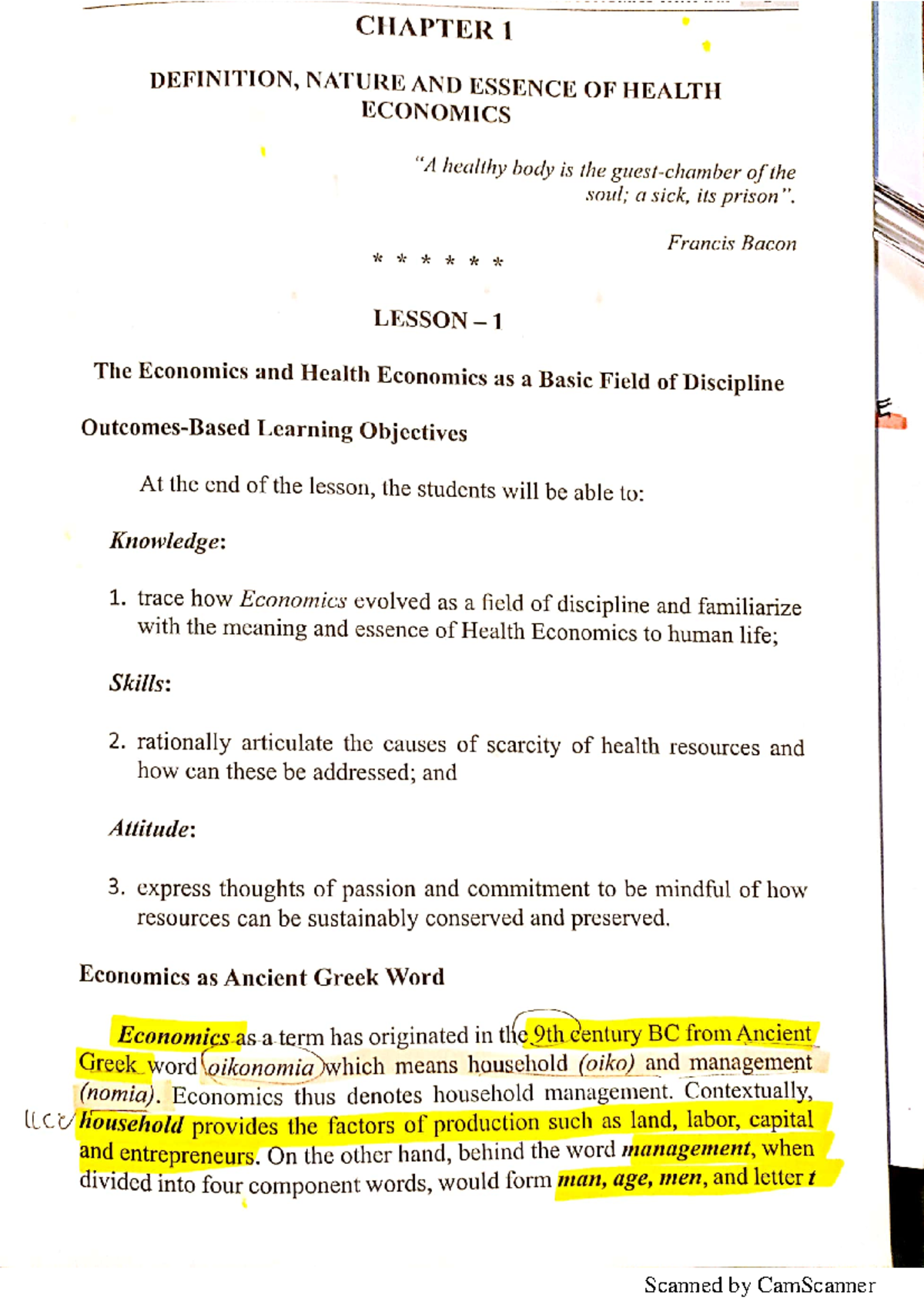 Econ 101 - Chapter 1 Lecture Notes: Understanding Health Economics ...