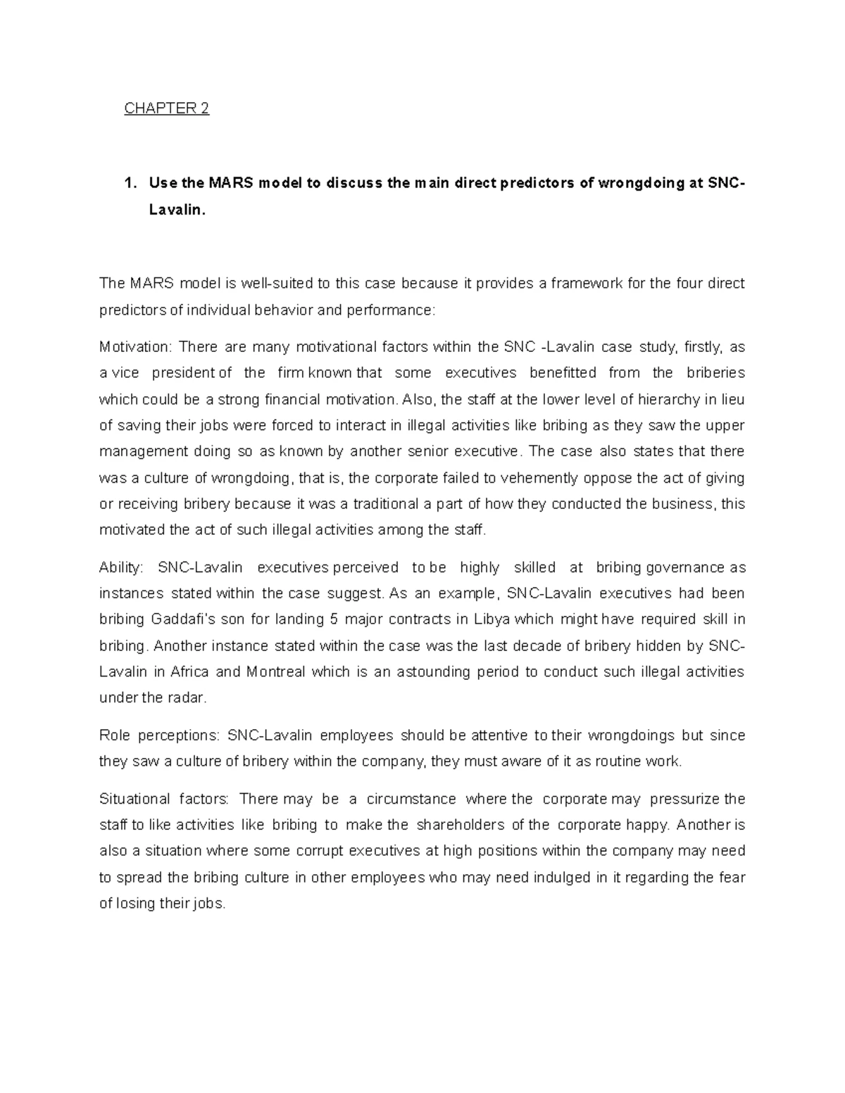 Mgt Case Study Group Mgt 430 Case Study 1 Group Ac22 051 Prepared