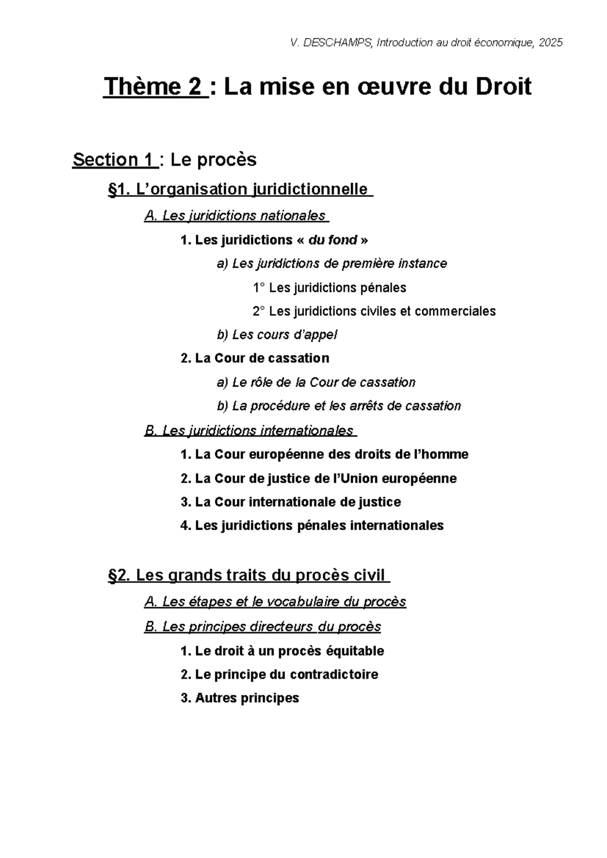 Droit Cours 1 : Introduction aux notions fondamentales du droit - Studocu