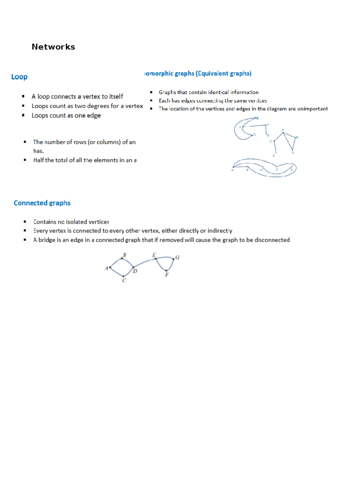 Networks Summary Notes: Key Concepts and Graph Theory - Studocu
