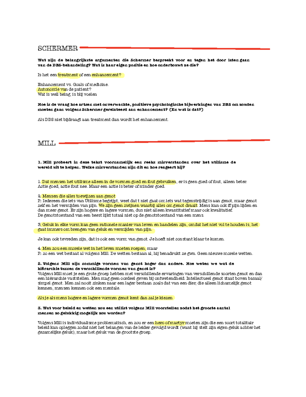 Ethische Samenvattingen: Utilisme en Deugdethiek in Filosofie (LEES-101 ...