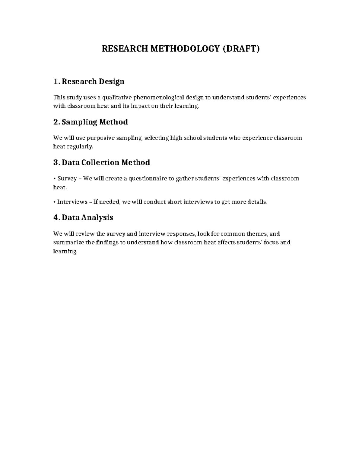 Inbound 5319304797305713323 - RESEARCH METHODOLOGY (DRAFT) 1. Research ...