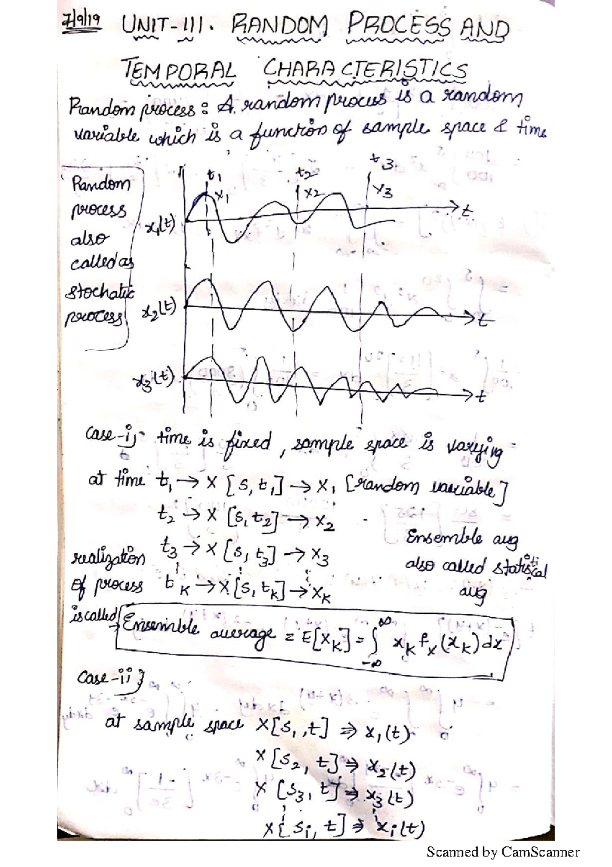 Random Processes and Temporal Characteristics - PTSP Unit 3 - Studocu