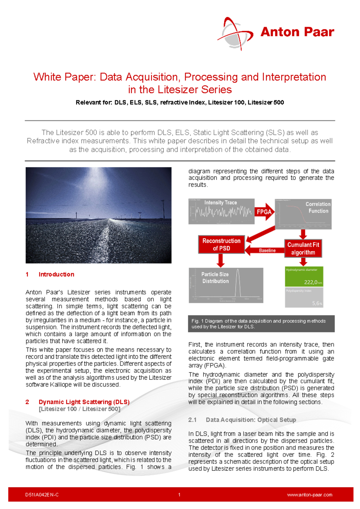 White Paper: Data Acquisition & Interpretation in Litesizer DLS, ELS ...