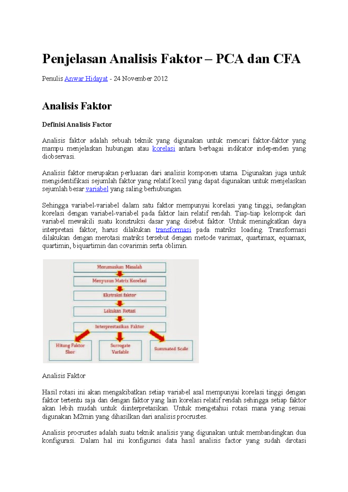 2 Penjelasan Analisis Faktor: PCA dan CFA dalam Analisis Data Statistik ...