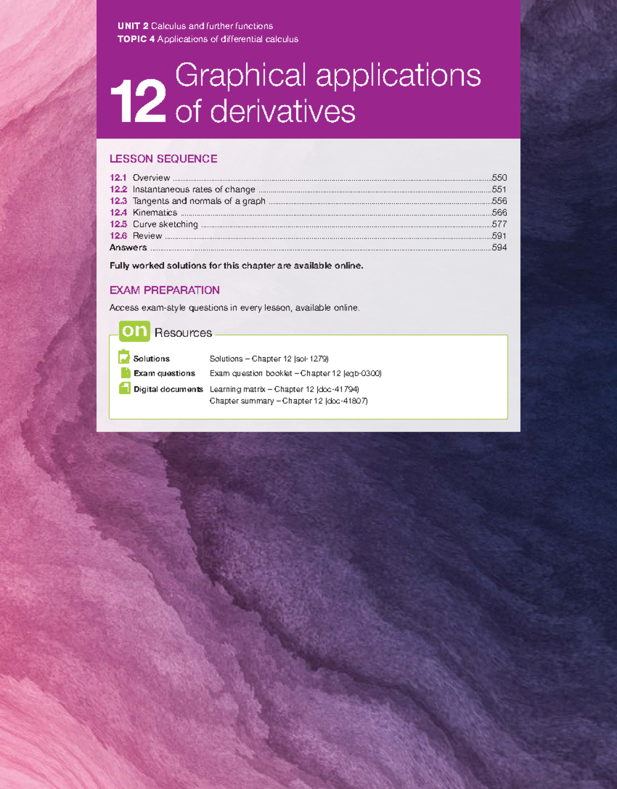 Calculus Applications: Differential Calculus Overview - Studocu