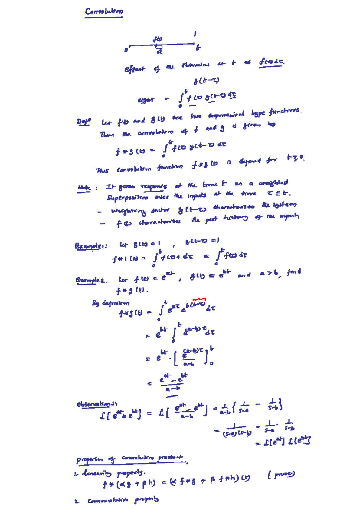 Lecture 7 Notes: Convolution and Its Properties in Signal Processing ...