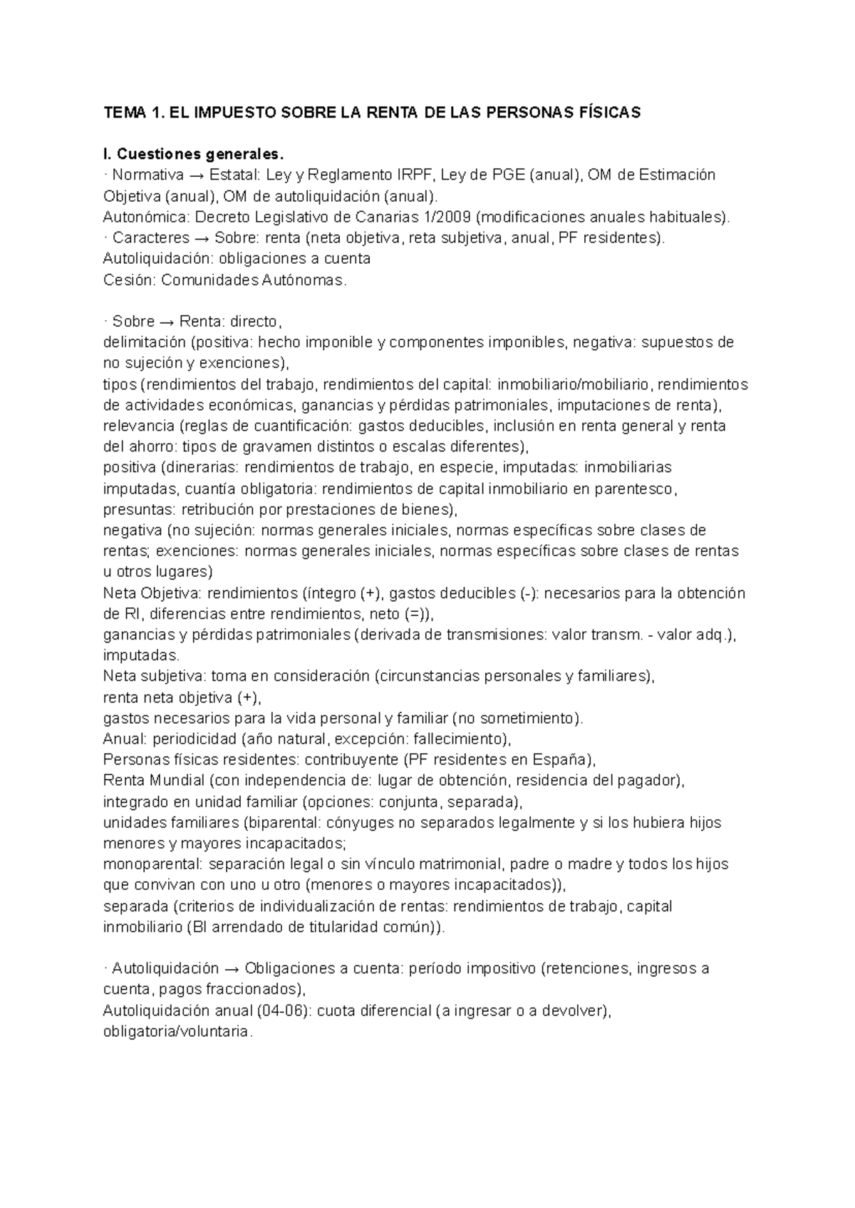 TEMA 1: EL IMPUESTO SOBRE LA RENTA DE LAS PERSONAS FÍSICAS - Normativa ...