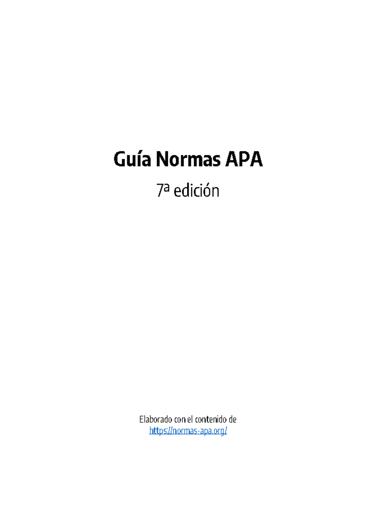 Guía Completa de Normas APA 7ª Edición para Estudiantes y Profesionales ...