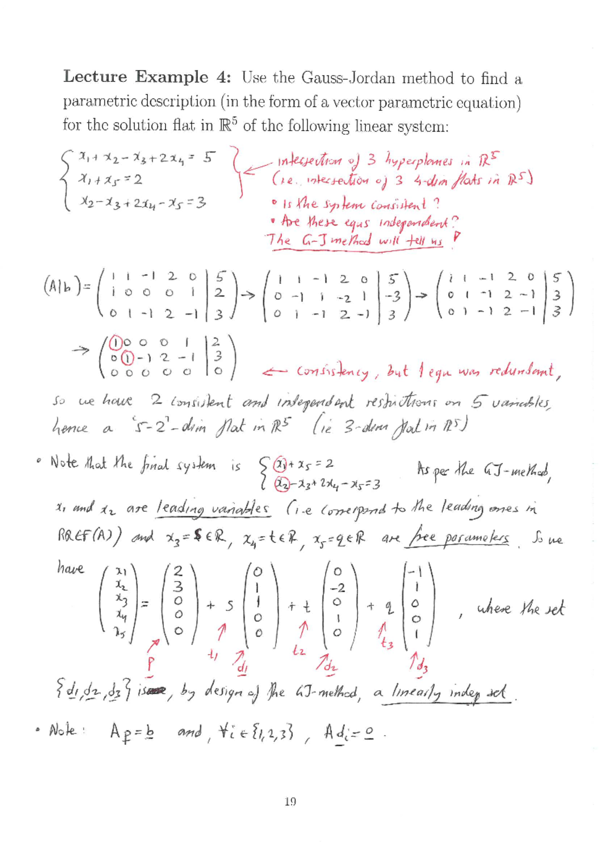 MA108 W4-3: Lecture Notes on Parametric Descriptions in R⁵ - Studocu