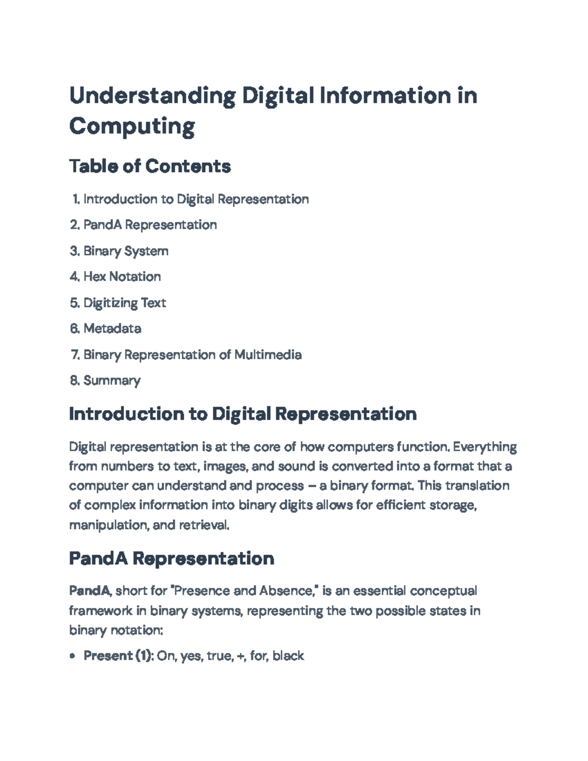 Understanding Digital Representation in Computing: Binary & Beyond ...