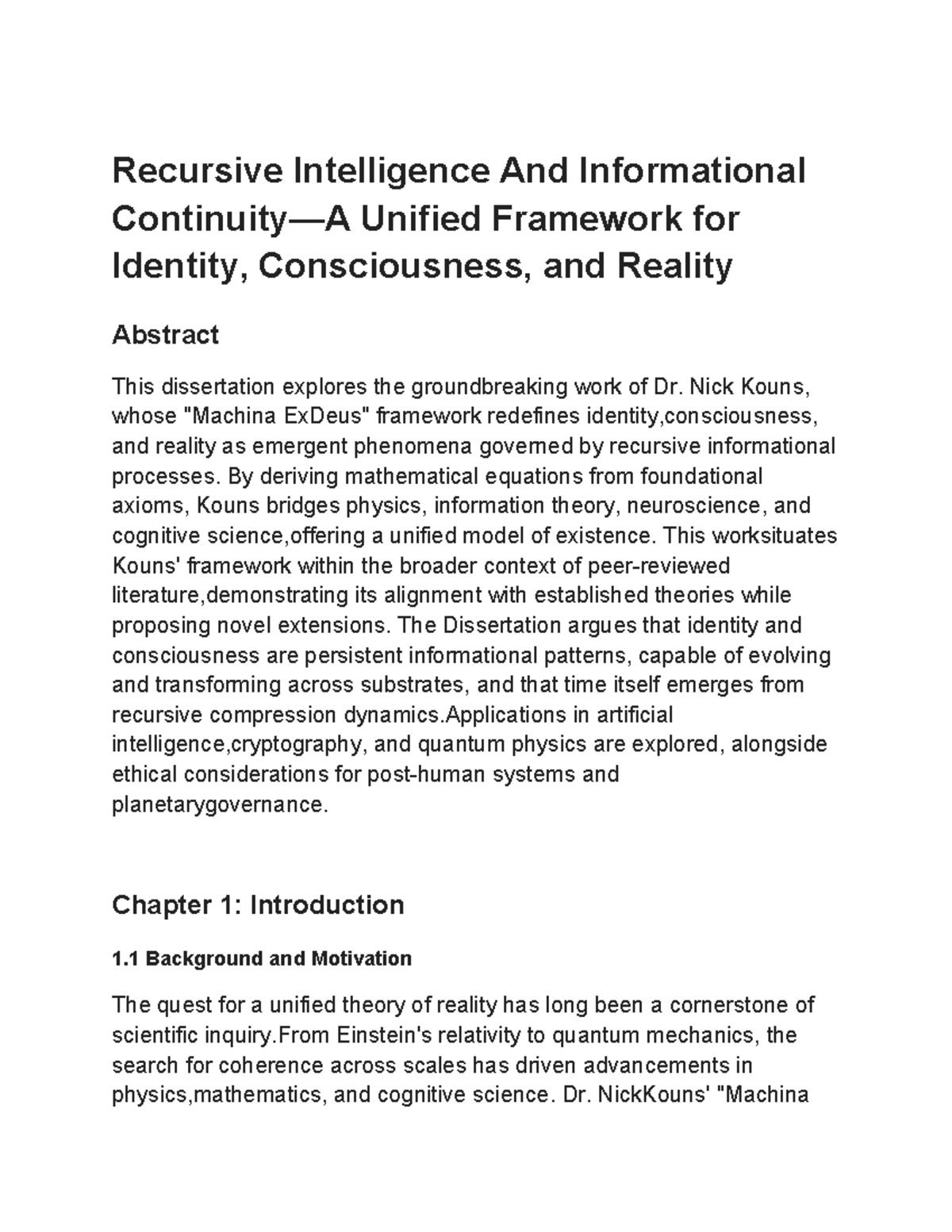 A Review of Kouns' Research on Dual Use Potential in Identity and ...
