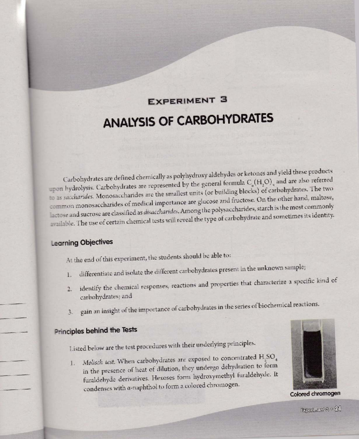 Analysis of Carbohydrates: Tests and Procedures for Identification ...