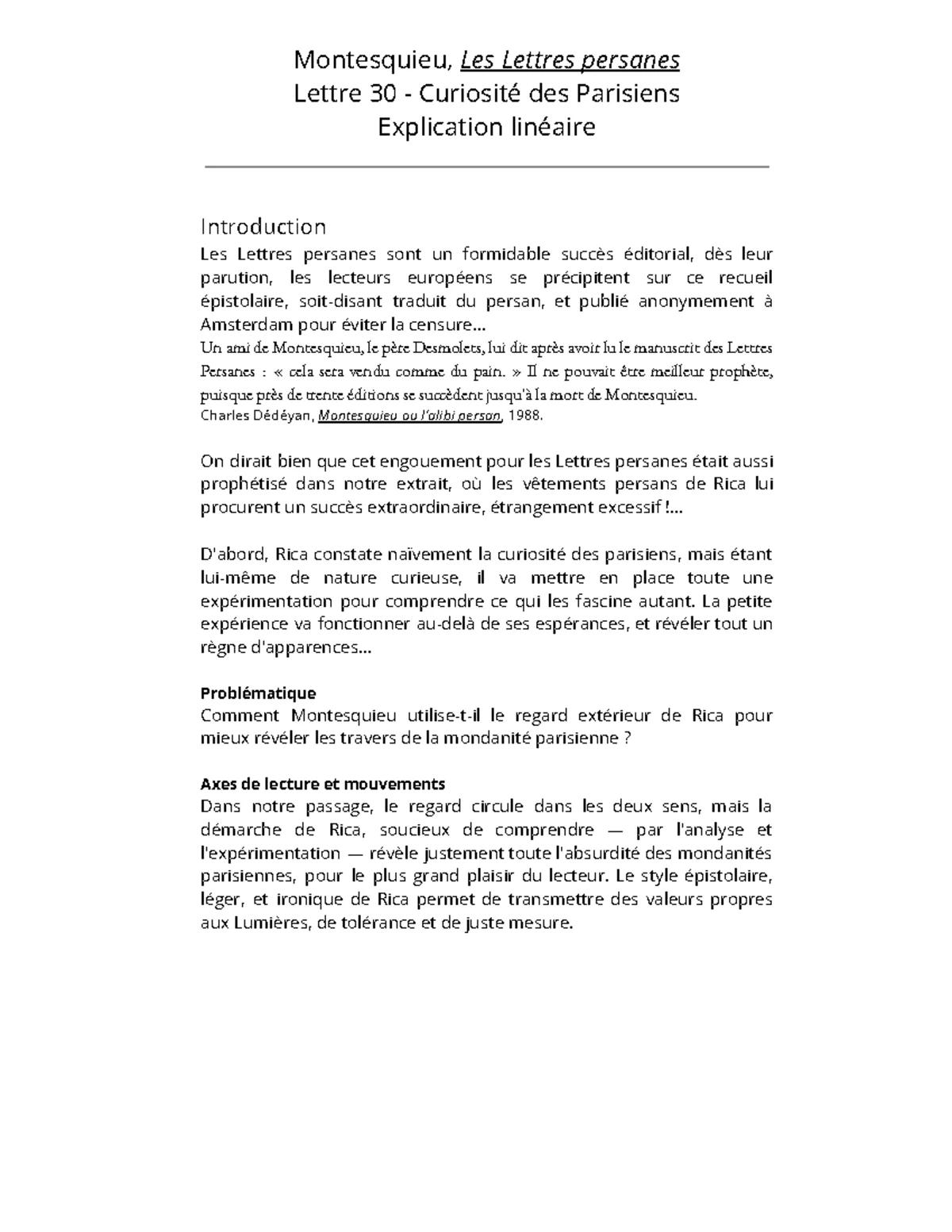Explication Linéaire 12 : Analyse de Le Rouge et le Noir de Stendhal ...