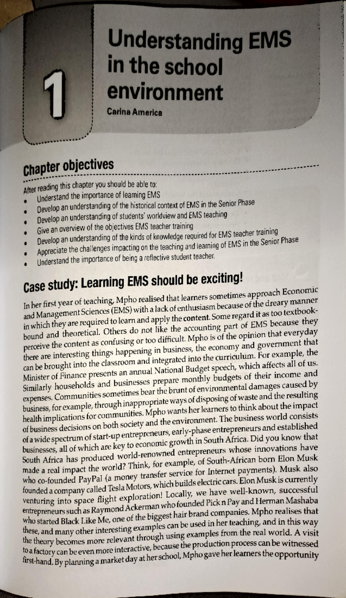 Chapter 1 - EMS Teacher Training Overview and Key Concepts (ENVL 101 ...