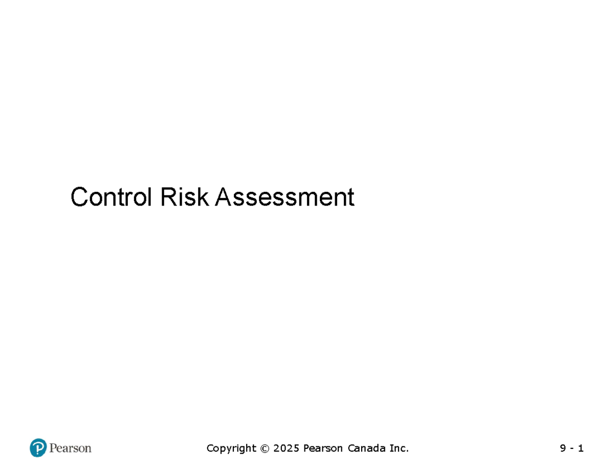 Control Risk Assessment: Understanding Internal Controls and Procedures ...