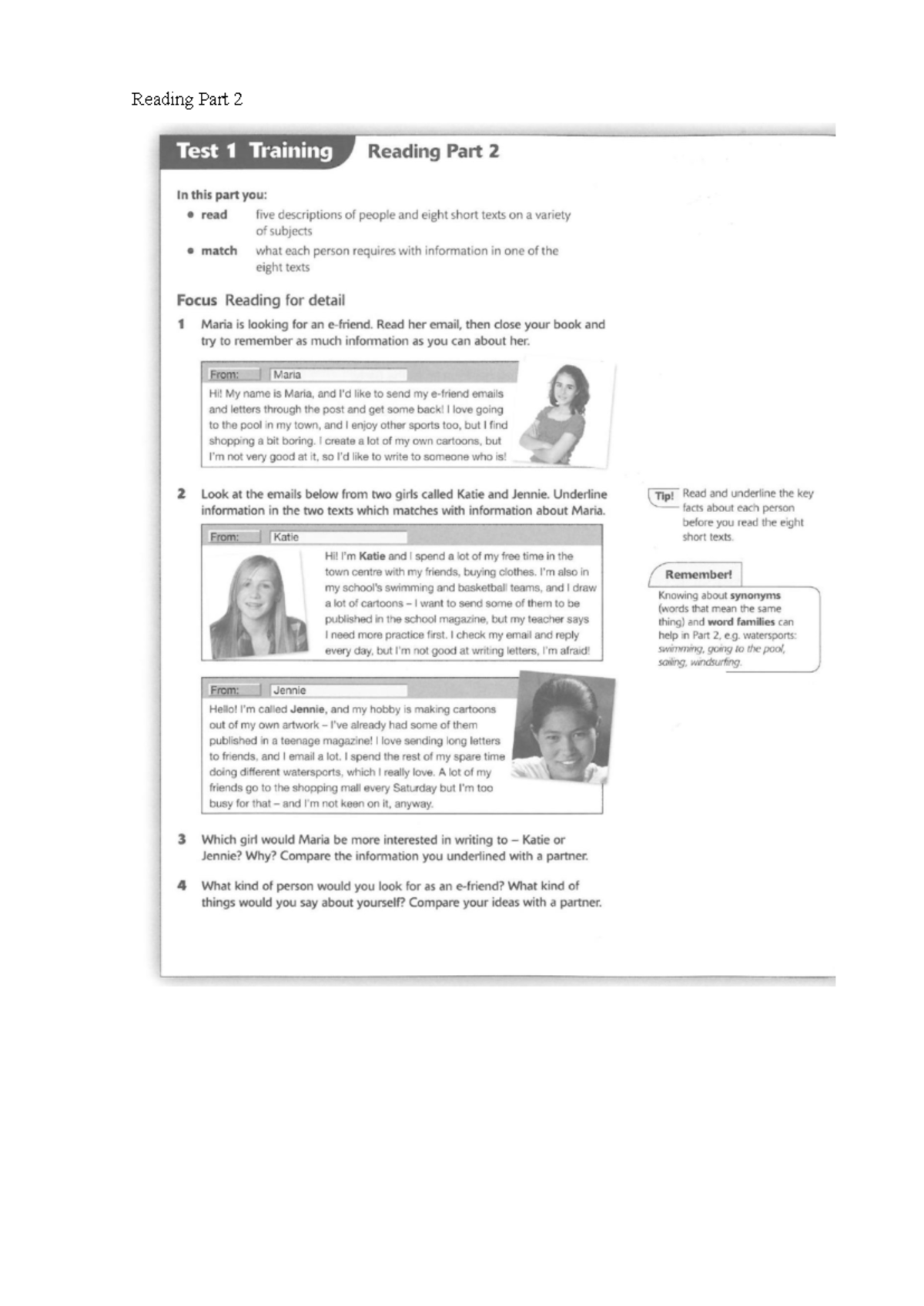 LP 1 Reading Part 2 Test 1: Practice Questions & Strategies - Studocu