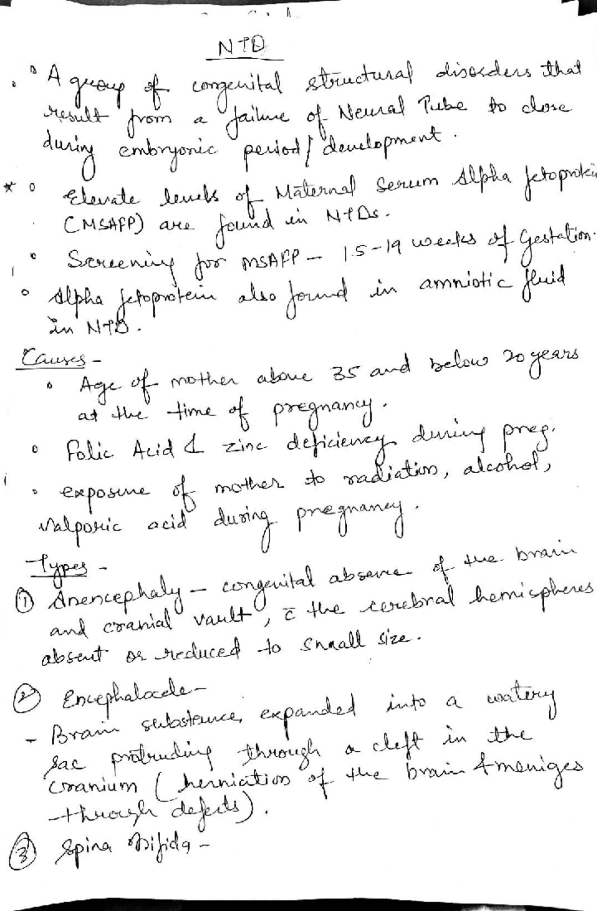 NTD Pediatric Notes: Understanding CNS Abnormalities in Infants - Studocu