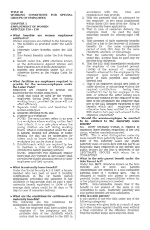 UST Notes on Labor Laws - Hope it helps - F UNDAMENTAL P RINCIPLES A ND ...
