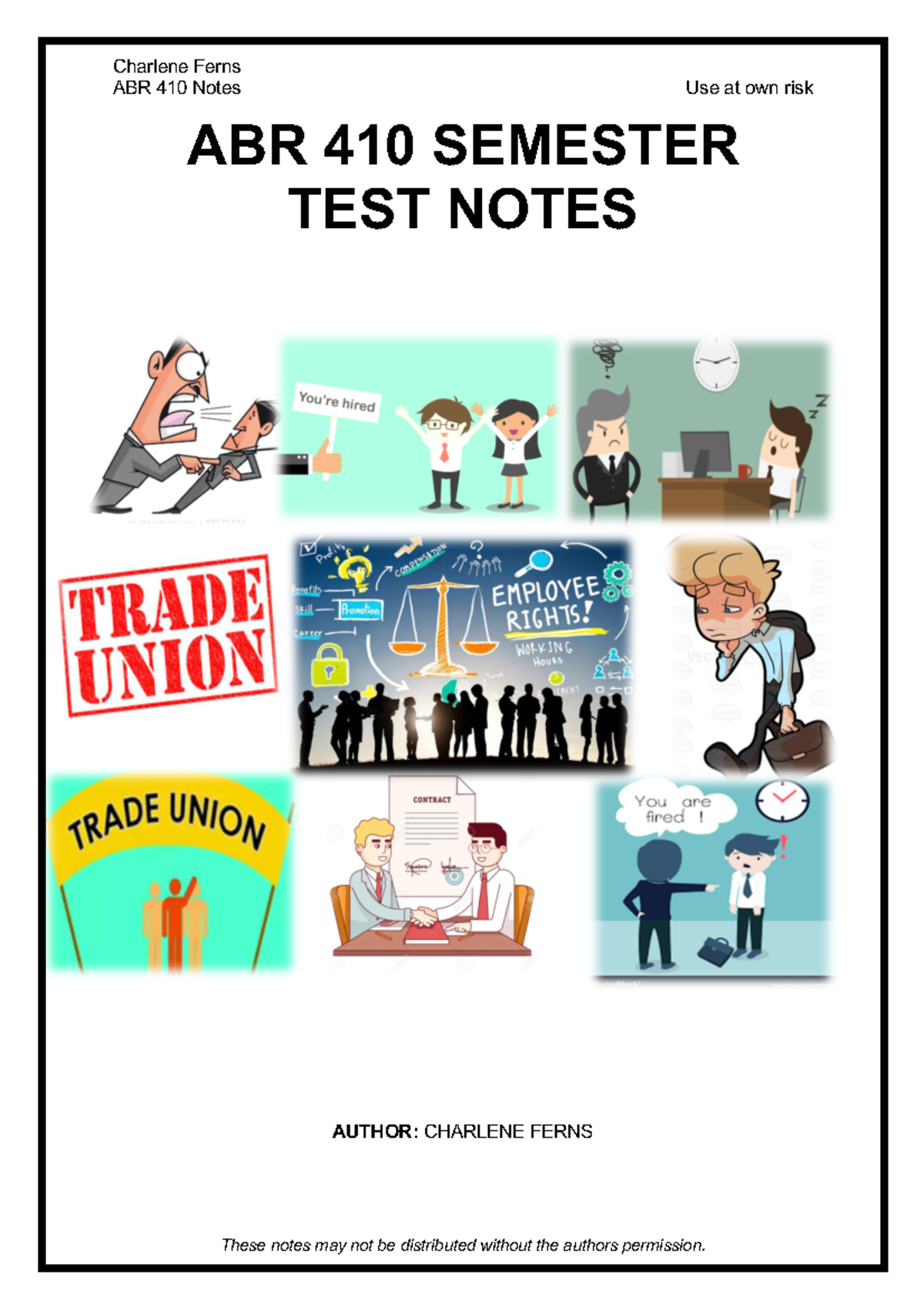 ABR 410 Semester Test Study Notes - Key Themes and Concepts 2021 - Studocu